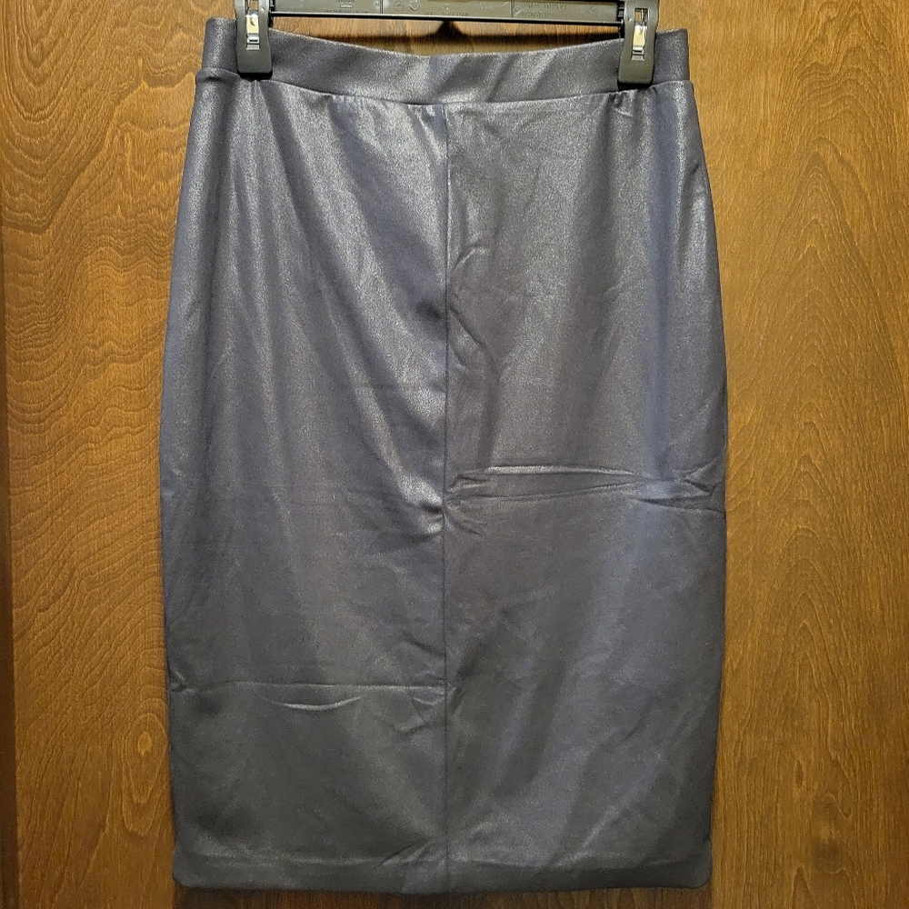 Faux Suede Chic Black Pencil Skirt NWT - Picture 4 of 8